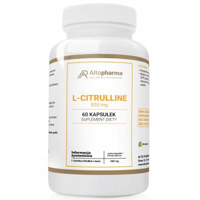 L-CYTRULINA 500mg MEGA DAWKA 99,5% PRODUKT WEGE 60 kapsułek