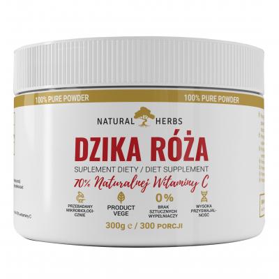 DZIKA RÓŻA 70% NATURALNA WITAMINA C 300g  PRODUKT WEGE