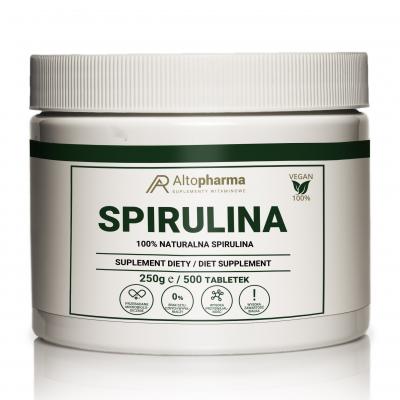SPIRULINA tabletki 500 sztuk DETOX ALGI ODPORNOŚĆ