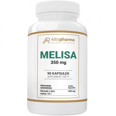 MELISA 350 mg Ekstrakt Spokój Odprężenie Układ Nerwowy Trawienie 90 kapsułek
