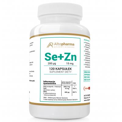 Selen 200µg +Cynk 15mg+ Prebiotyk PRODUKT WEGE 120 kapsułek