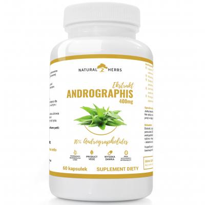 Andrographis Extract400mg ANDROGRAFLOIDY PRODUKT WEGE 60 kapsułek